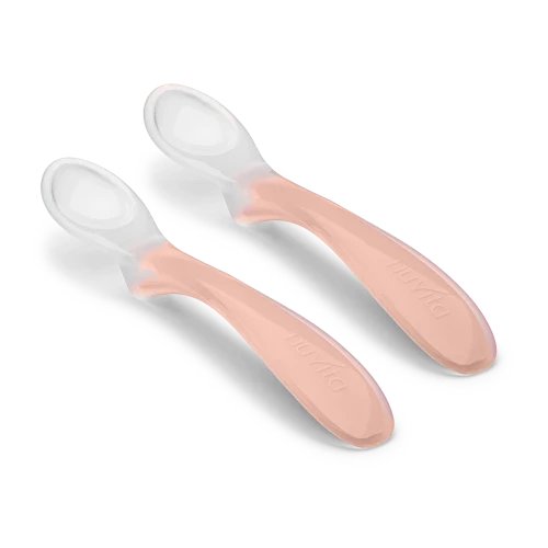 Set 2 Cucchiaini in silicone 6m English Rose – NUVITA - immagine 3