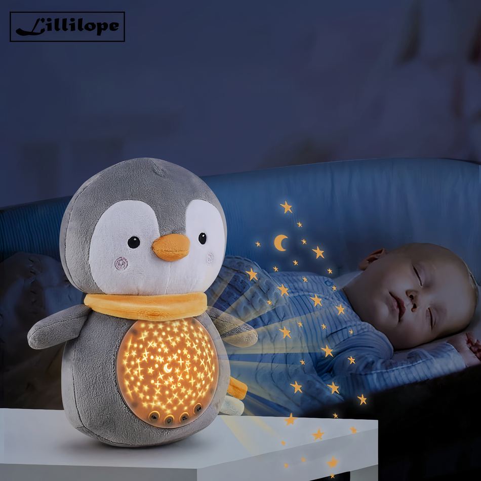 Morbido pinguino di peluche con rumore bianco - immagine 3