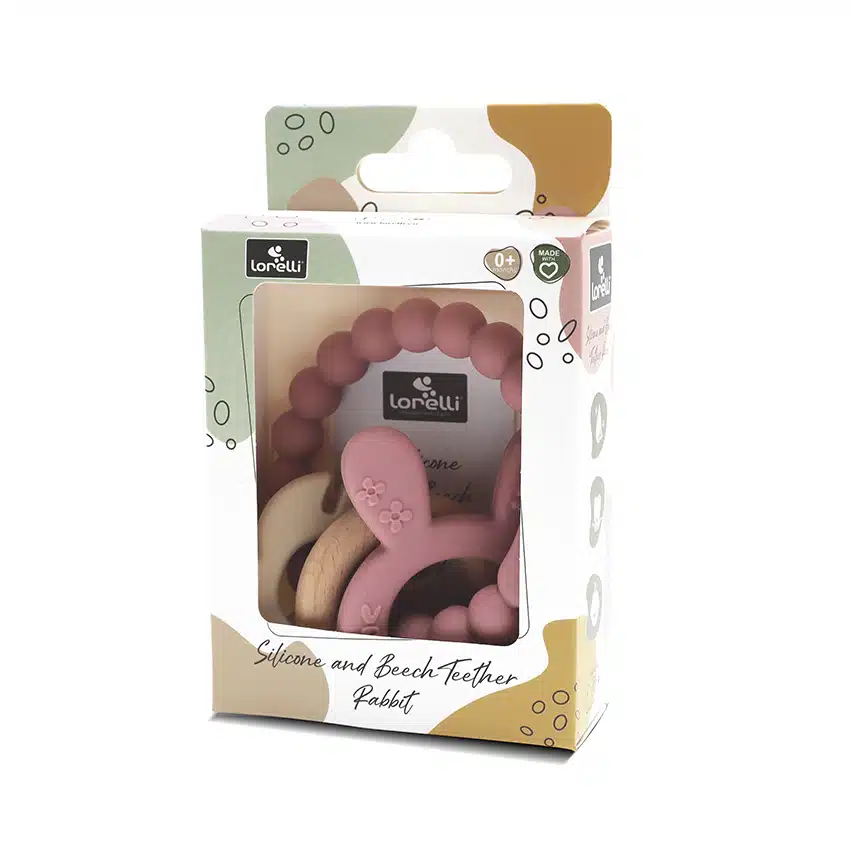 Massaggiagengive in Silicone con Faggio Coniglio Rosa – LORELLI - immagine 5