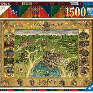 Mappa di Hogwarts Harry Potter Puzzle 1500 pezzi Ravensburger
