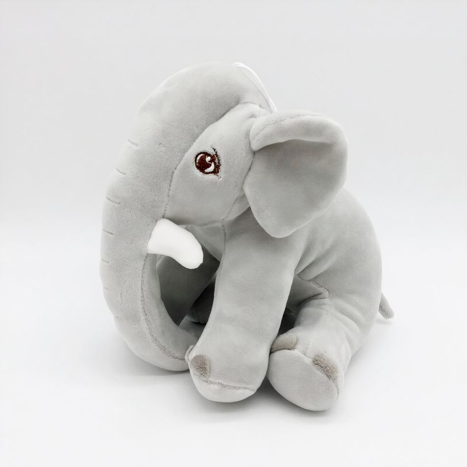 Carino l’elefante grigio di peluche - immagine 3