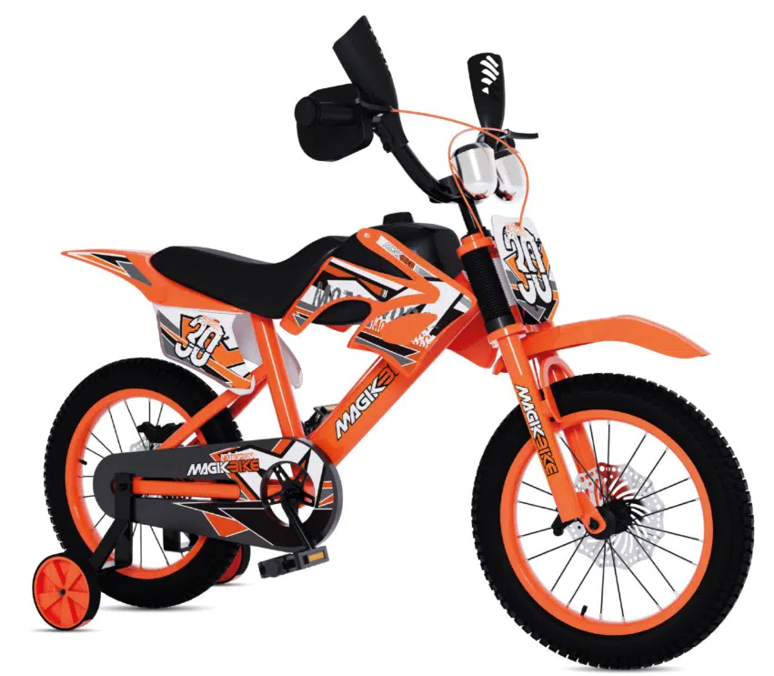 Bicicletta Motocross Arancio 16 pollici – MAGIK BIKE - immagine 2