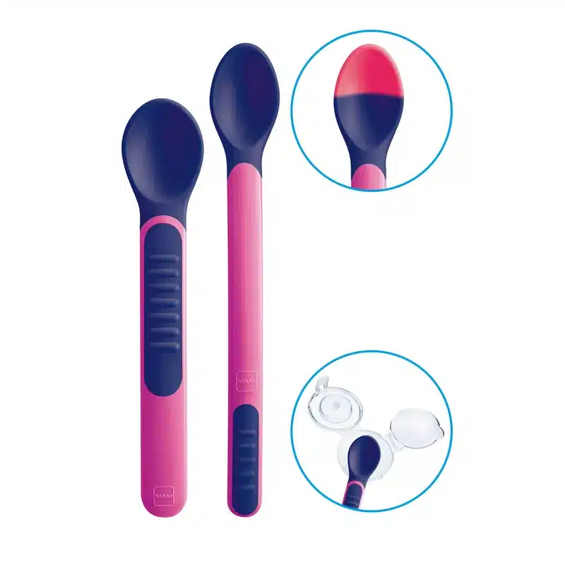 Set Cucchiai termosensibili con coperchio – Girl – MAM - immagine 3