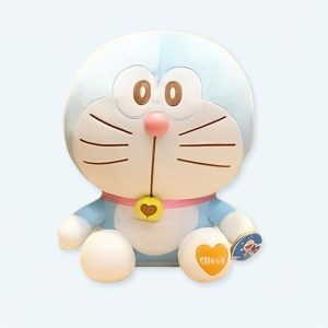Peluche di Doraemon con il volto sorpreso