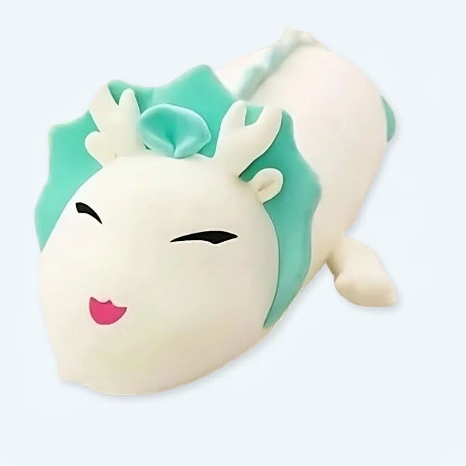 Drago di fuoco bianco peluche