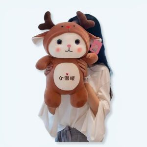 Peluche Gatto | Travestito da Cervo