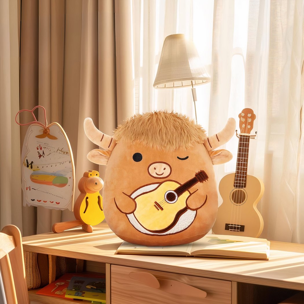 Peluche Squishmallow toro con chitarra - immagine 9