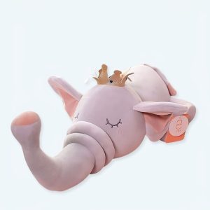 Re elefante incoronato peluche