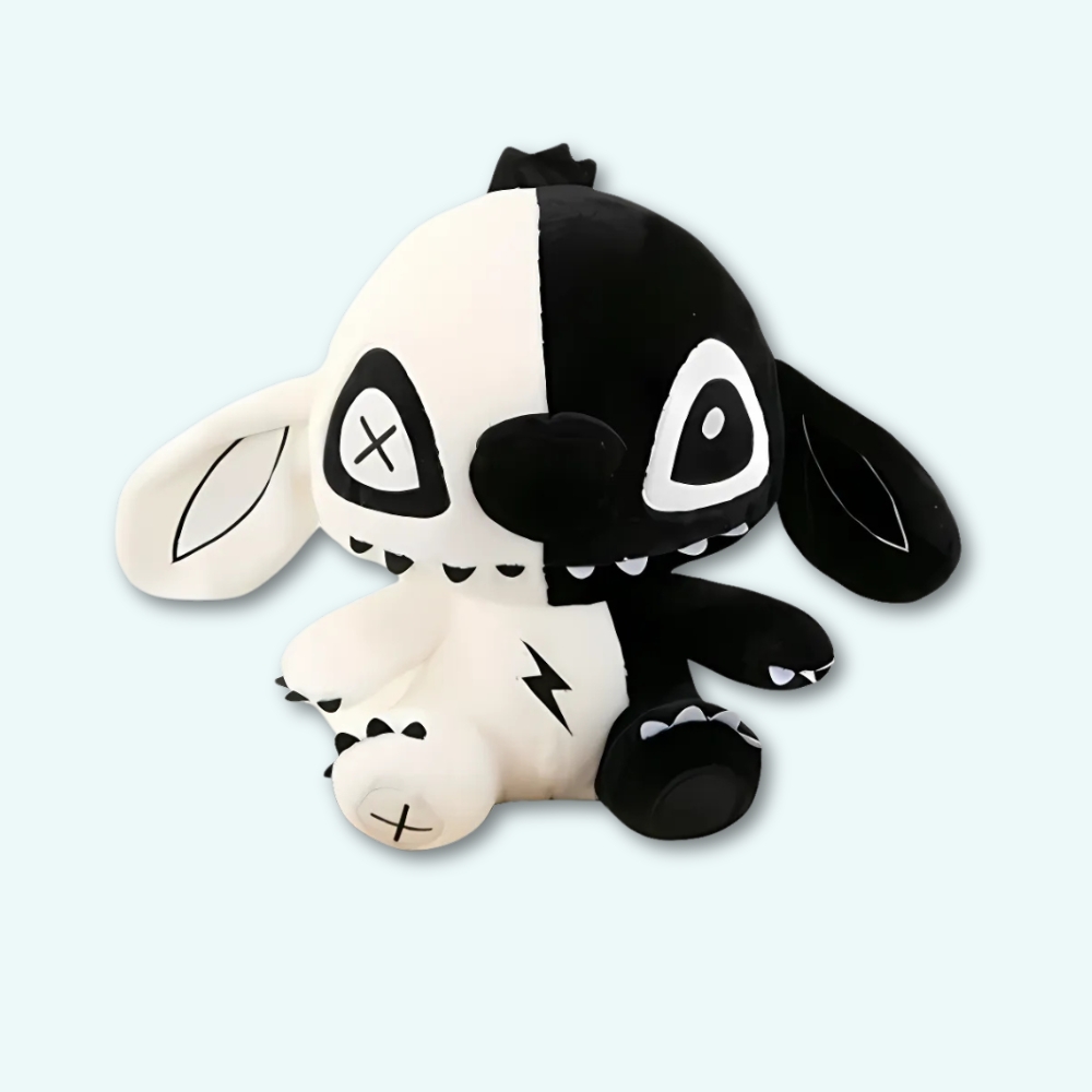 Peluche Stitch bianco e nero - immagine 2