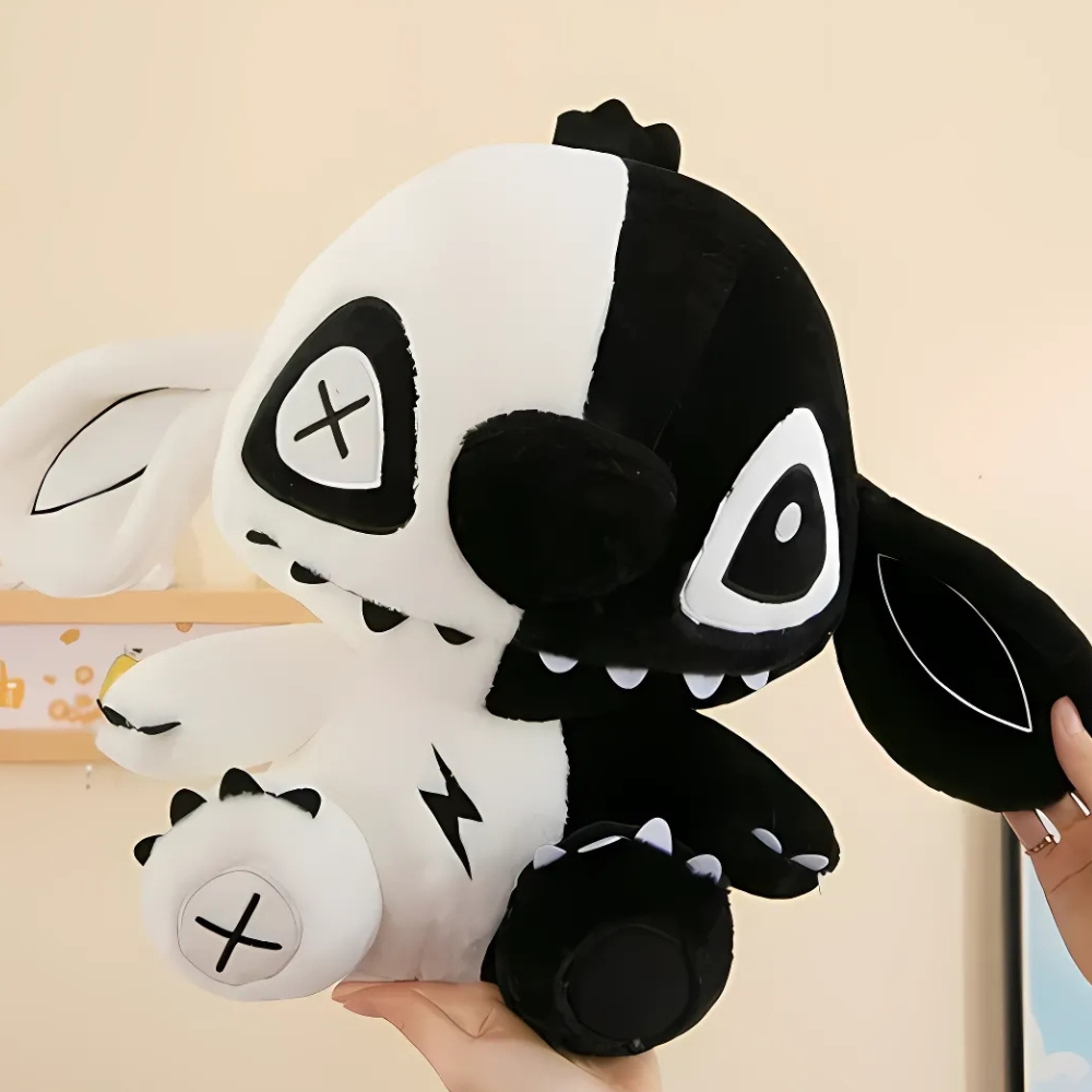 Peluche Stitch bianco e nero - immagine 3