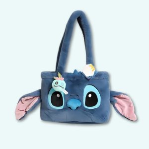 Borsa di peluche Stitch a forma di testa