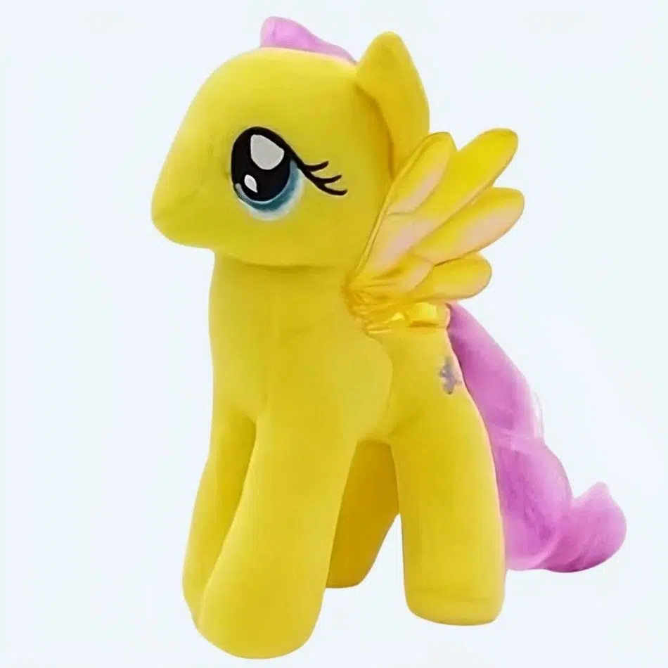 Bambola Unicorno di peluche, giallo - immagine 2