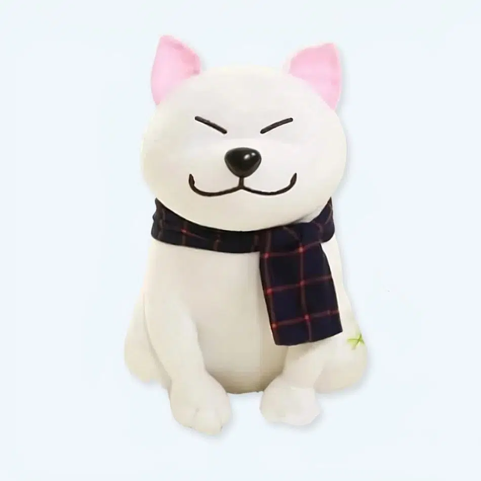 Carino il cane bianco di peluche - immagine 2