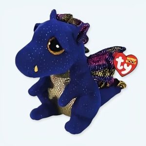 TY drago peluche blu
