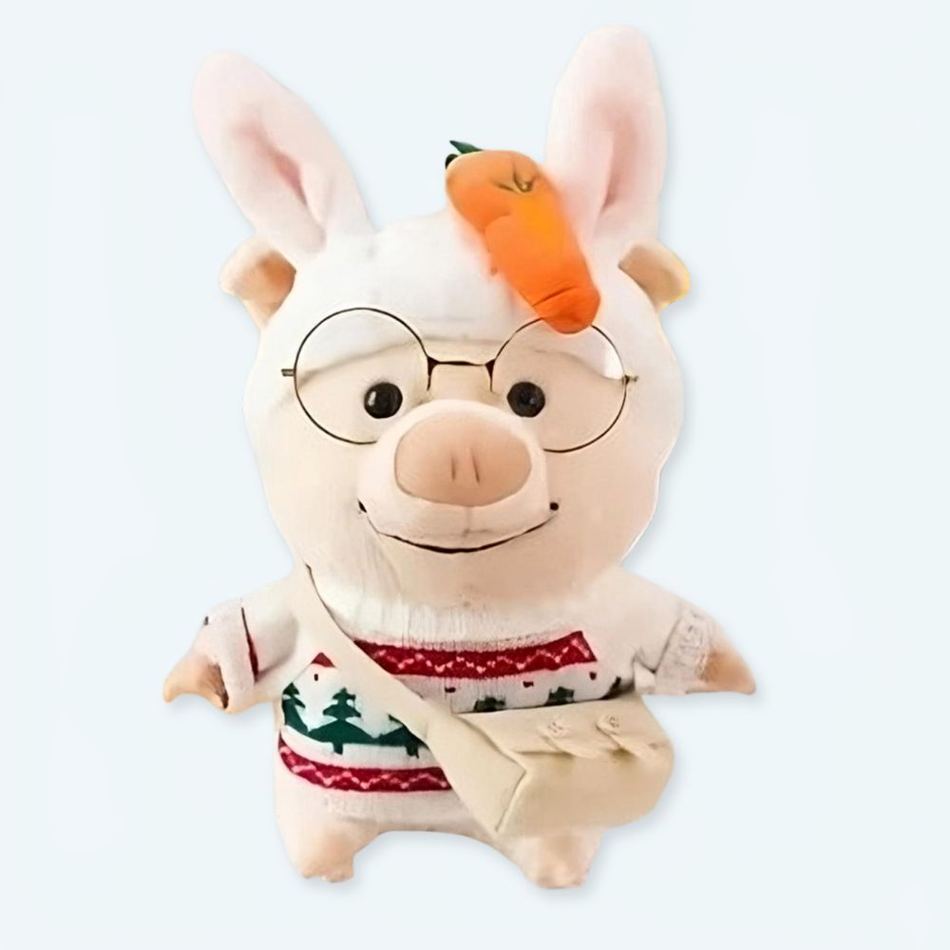 Il maialino Teddy vestito con il maglione di Natale - immagine 2