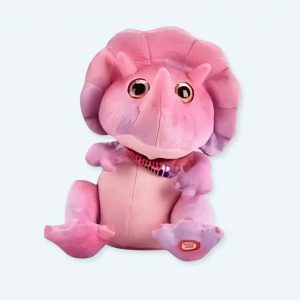 Dinosauro elettrico peluche rosa