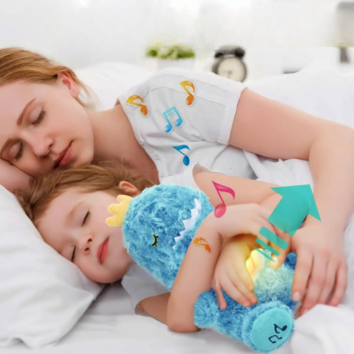 Simpatico Peluche che respira dinosauro con ninna nanna rilassante - immagine 5
