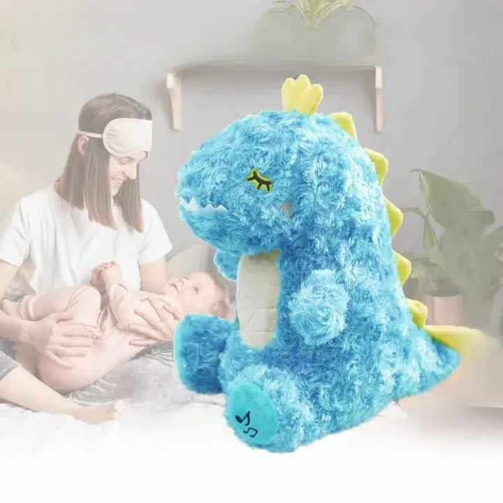 Simpatico Peluche che respira dinosauro con ninna nanna rilassante - immagine 6