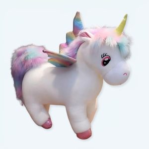 Carino l’unicorno rosa di peluche