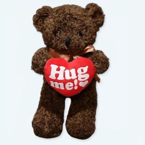 Peluche orso marrone con grandi abbracci