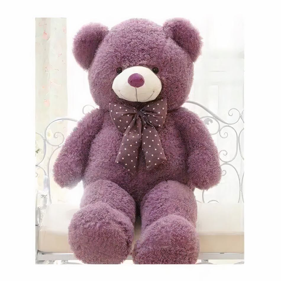 Orso gigante peluche viola - immagine 5