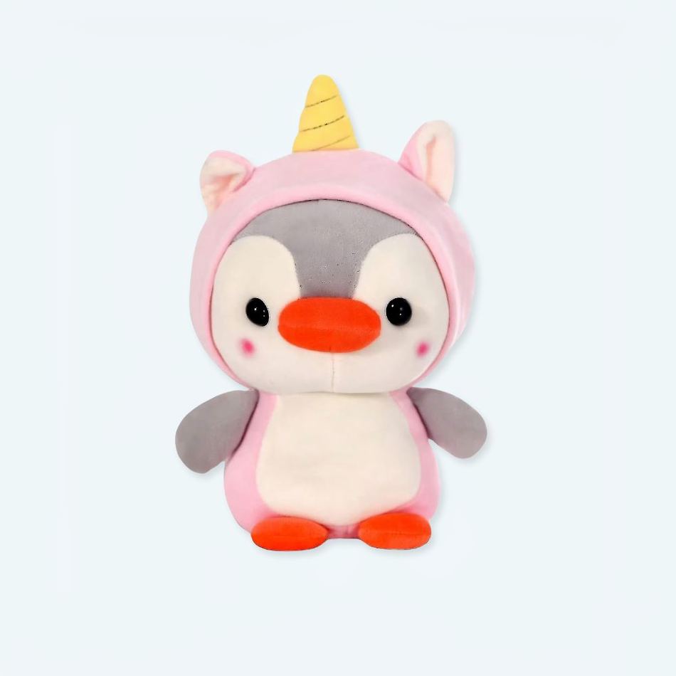 Peluche Pinguino vestito da unicorno