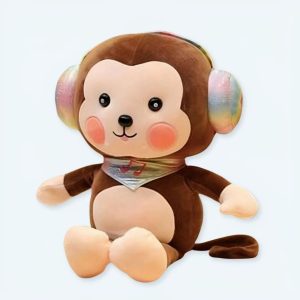 Scimmia marrone peluche kawaii
