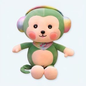 Scimmia verde peluche kawaii