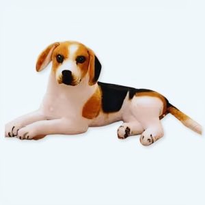 Peluche Cane Gigante | Sdraiato (Tricolore)