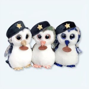 Gufo militare peluche verde