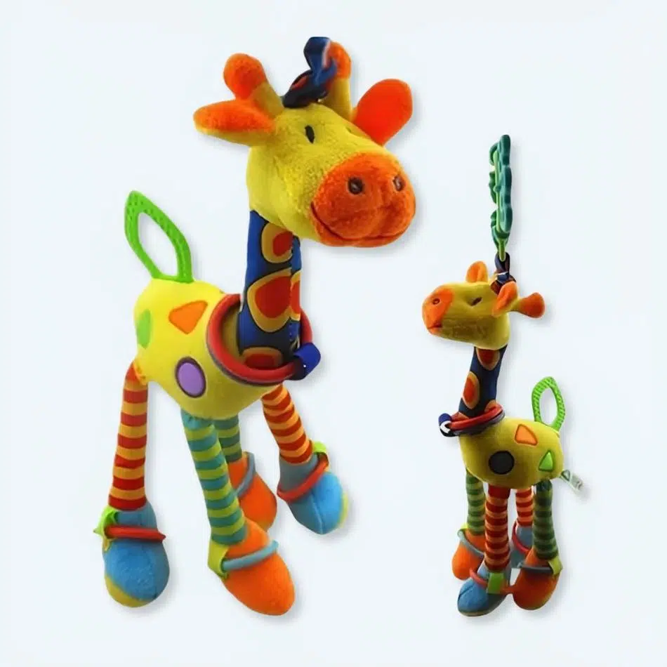 Giraffa giocattolo a sonagli - immagine 2