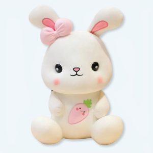 Carino il coniglio bianco di peluche