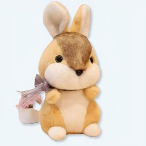 Coniglio beige di peluche