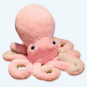 Carino il polpo rosa di peluche