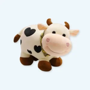 Cuore mucca peluche