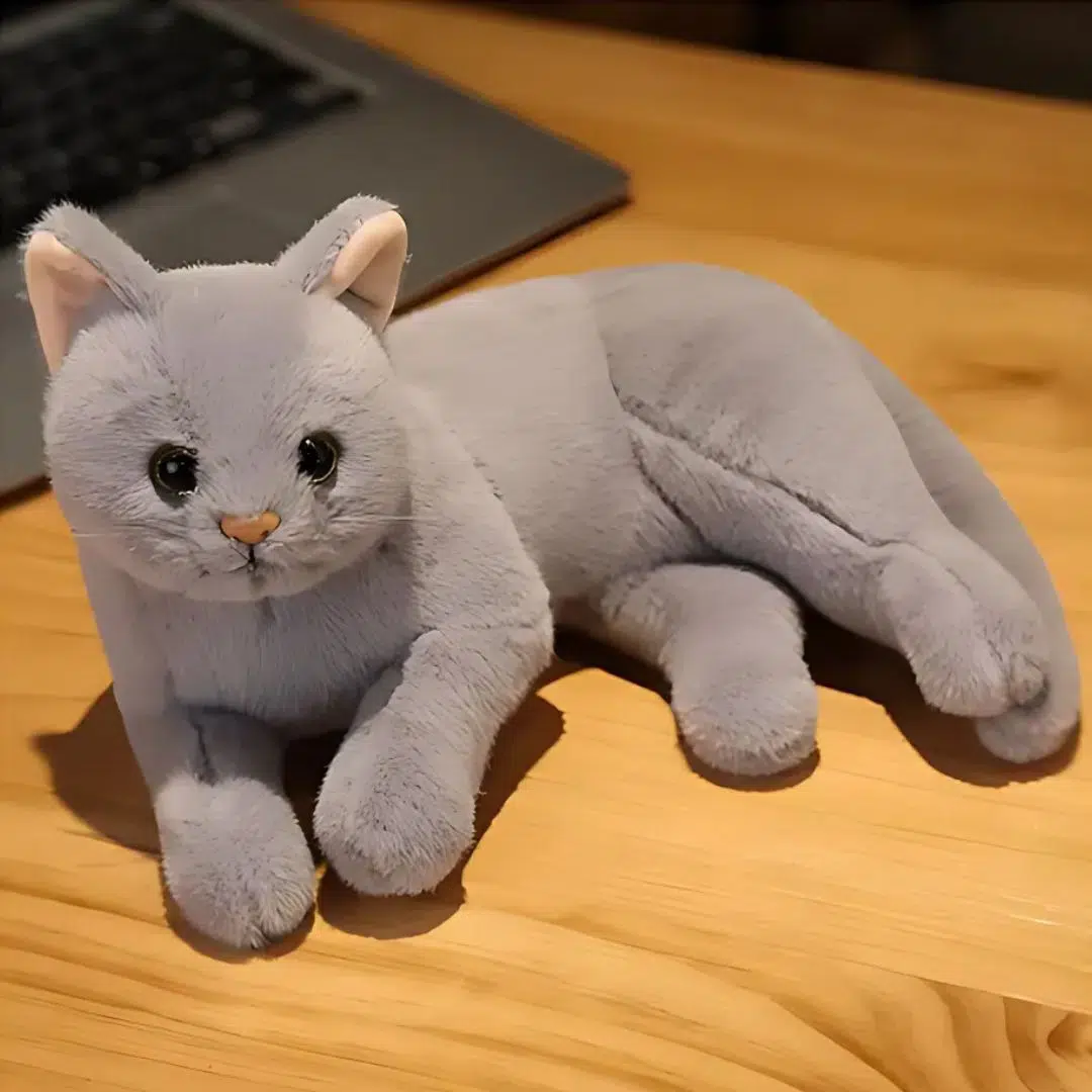 Peluche Gatto Grigio - immagine 3