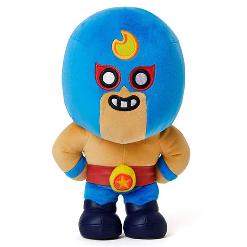 Mega Pack di peluche Brawl Stars Leon + Spike + Corvo + El Primo - immagine 9