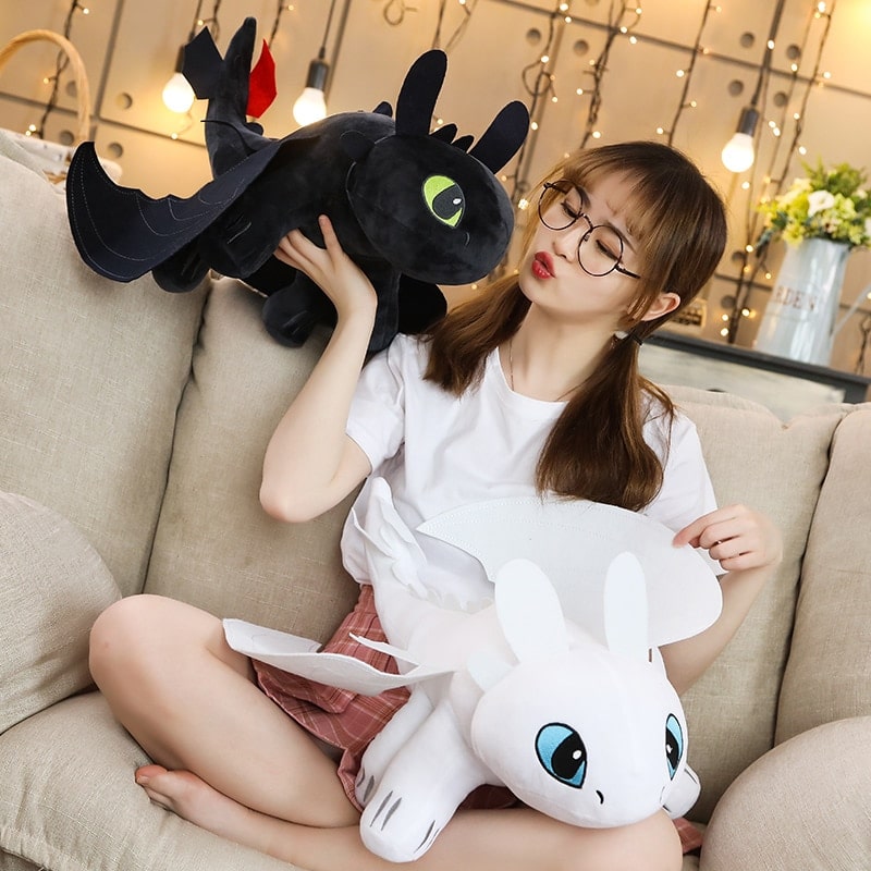 Drago sdentato confezione peluche nero + Furia del fulmine - immagine 7