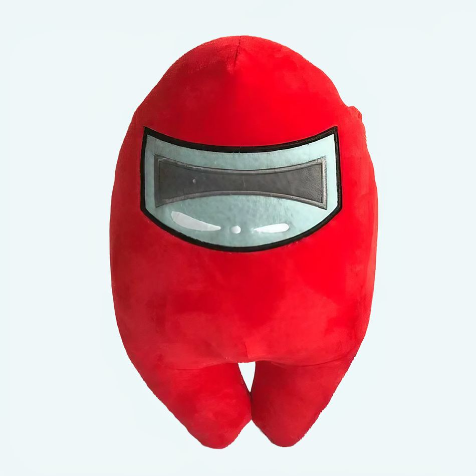 Red Among Us peluche troppo cool