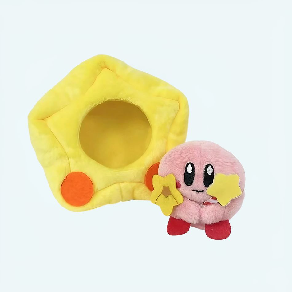 Peluche Kirby con la sua stella gialla - immagine 2