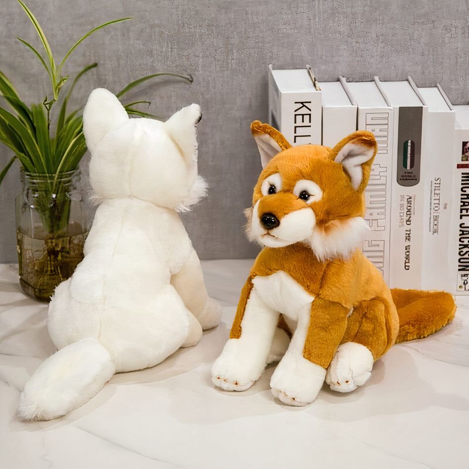 Volpe arancione cane di peluche - immagine 4