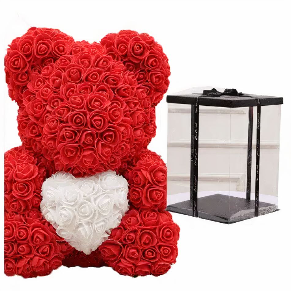 Scatola da collezione dell’orso rosso in peluche - immagine 3