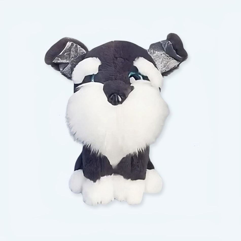 Cane husky nero di peluche - immagine 2
