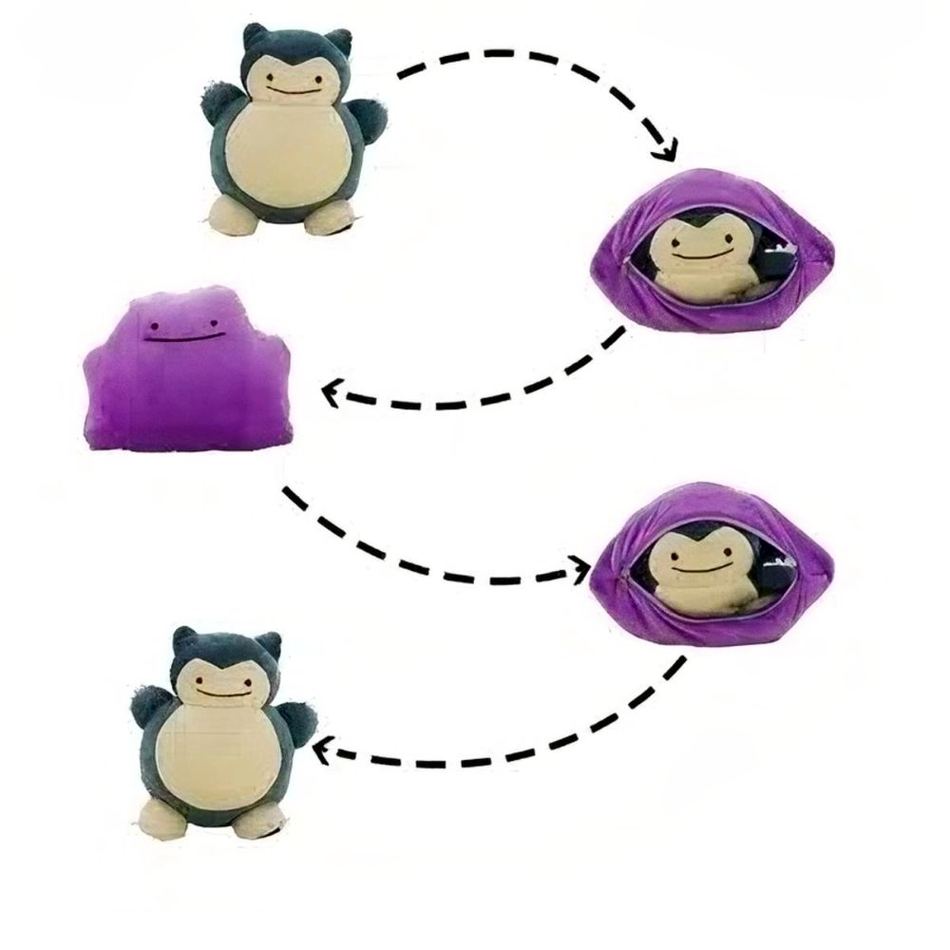 Cuscino Peluche | Snorlax (Reversibile) - immagine 8