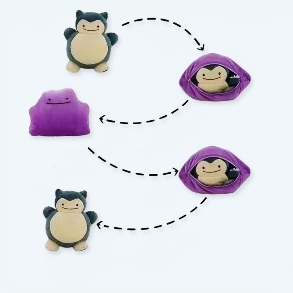 Cuscino Peluche | Snorlax (Reversibile)