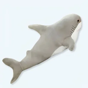 Squalo grigio gigante di peluche