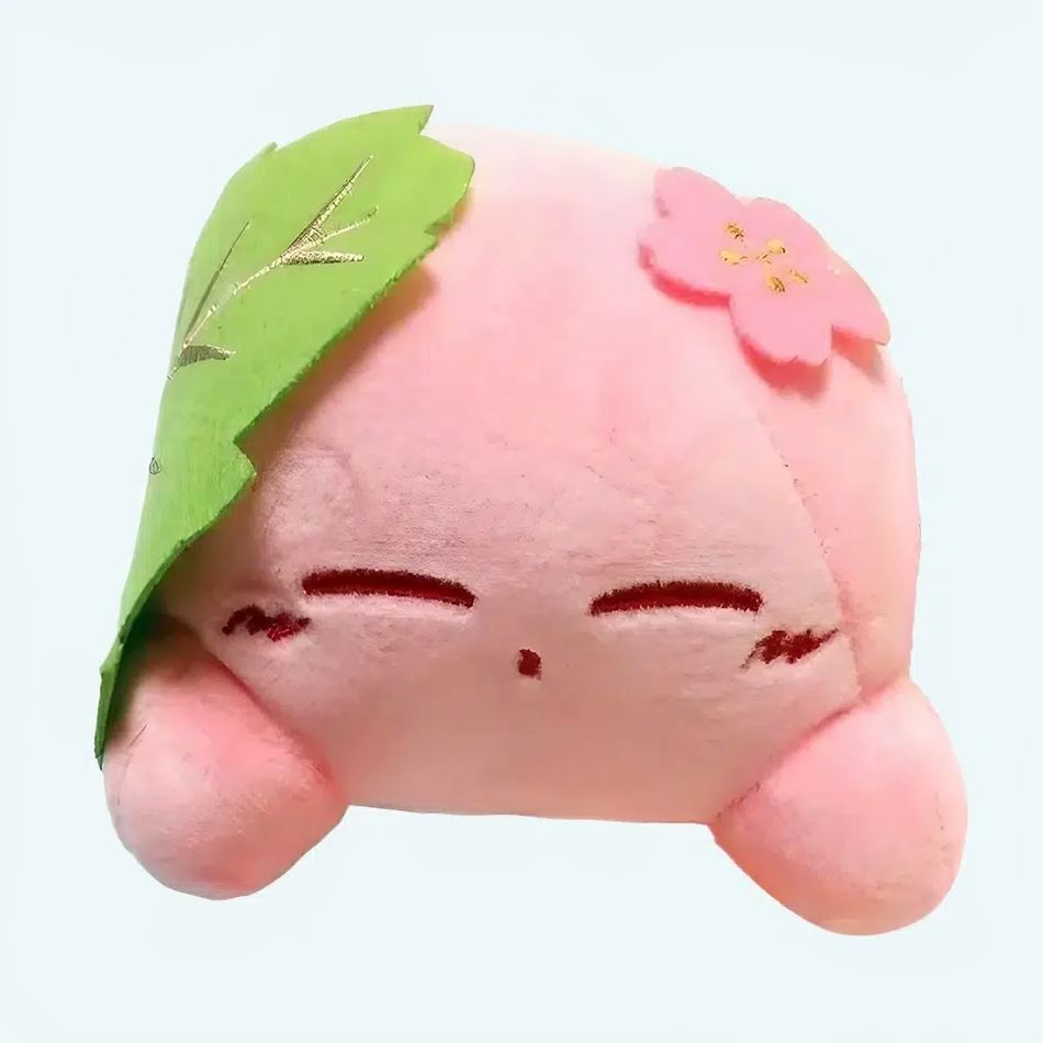 Kirby peluche in foglia verde