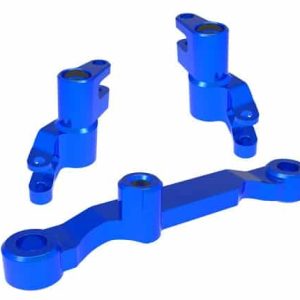 Set rinvio sterzo alluminio 6061-T6 Cod TRX10743-BLU