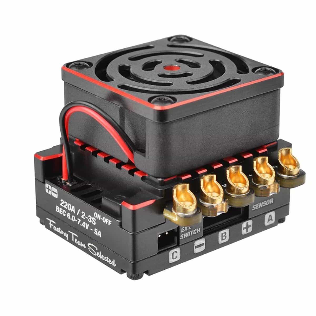 Team Corally – CMM-10 Regolatore Corsa – 2-3S – 220A – BEC 6-7.4V 5A Cod C-53030
