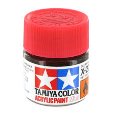 Tamiya – Colori Acrilici Lucidi X27 Clear Red Cod. 81527 - immagine 2